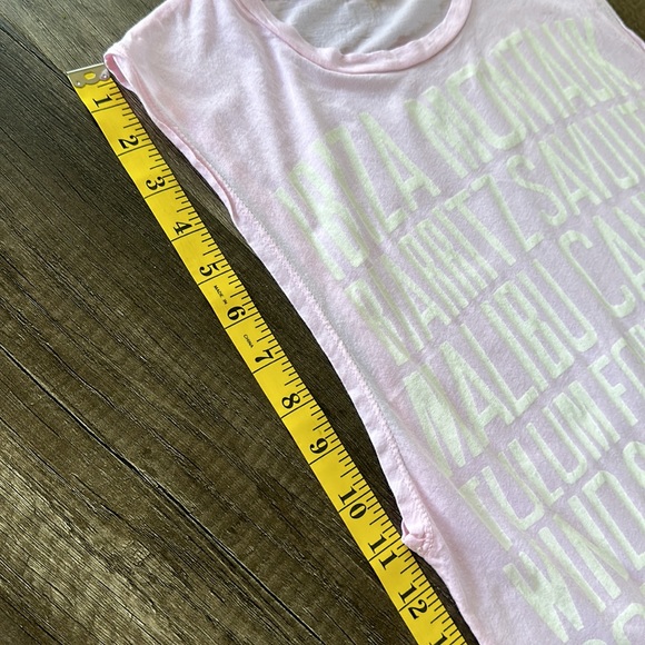 Sundry “destinations” graphic light pink sleeveless tank top or mini dress - Picture 6 of 9